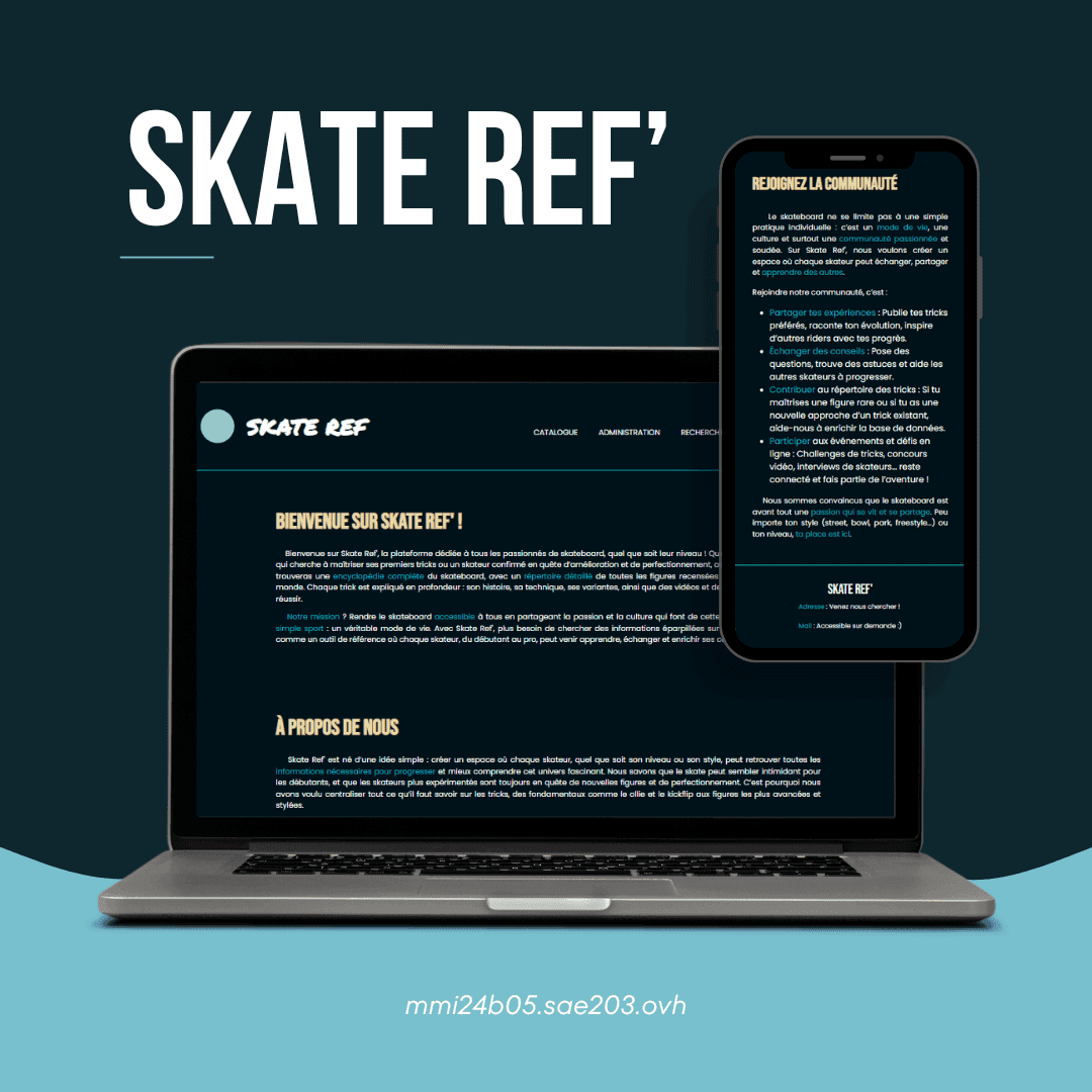 Page d'accueil du site web