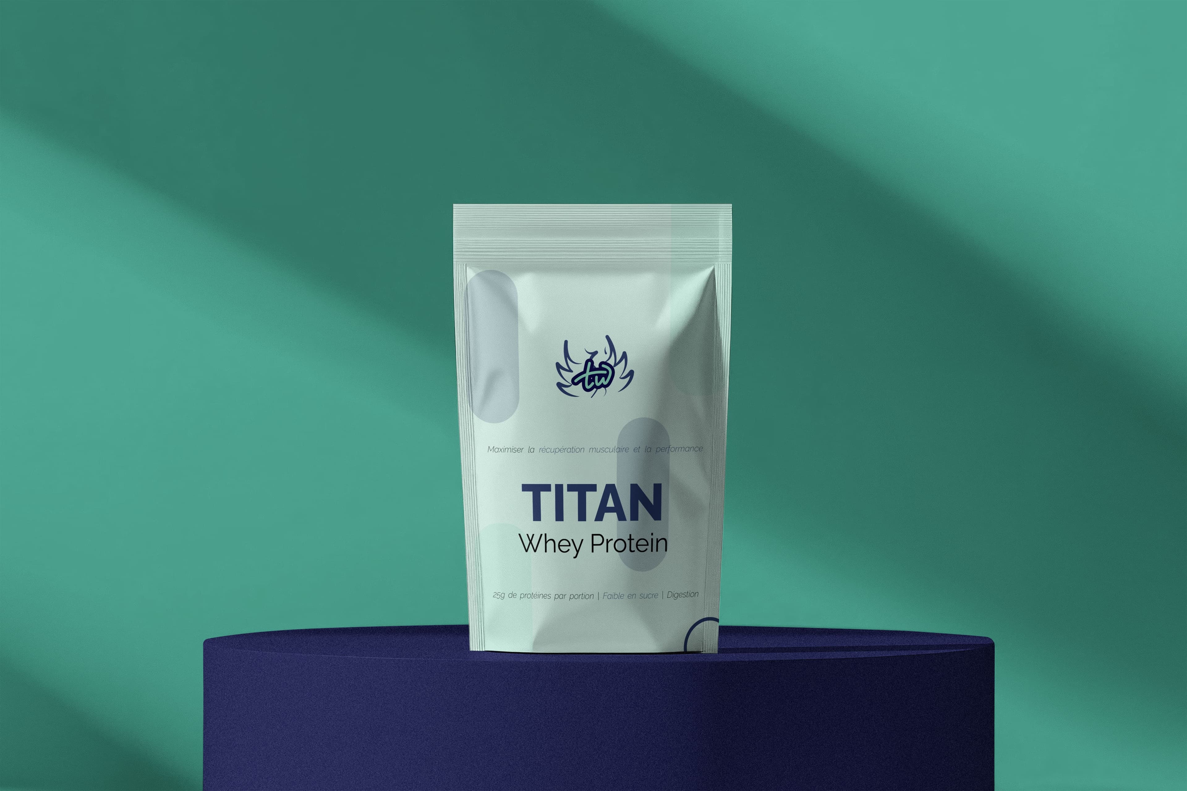 Mockup de sachet de Whey